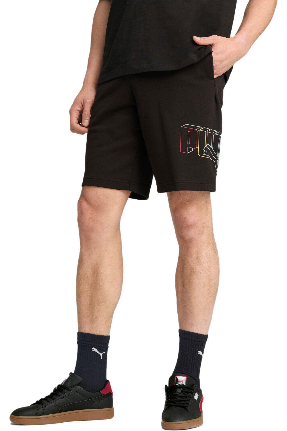 PUMA essentials logo lab bermudas hombre