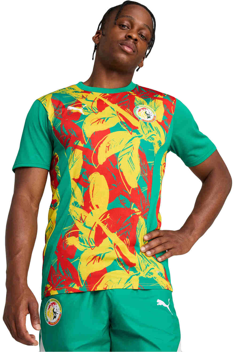 Senegal 25 prematch camiseta de fĂștbol oficiales Verde (L)