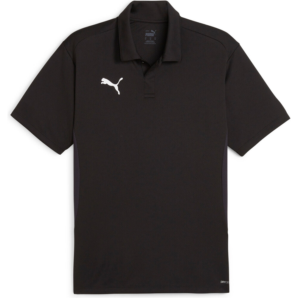 Individual padel polo tenis manga corta hombre Negro (S)