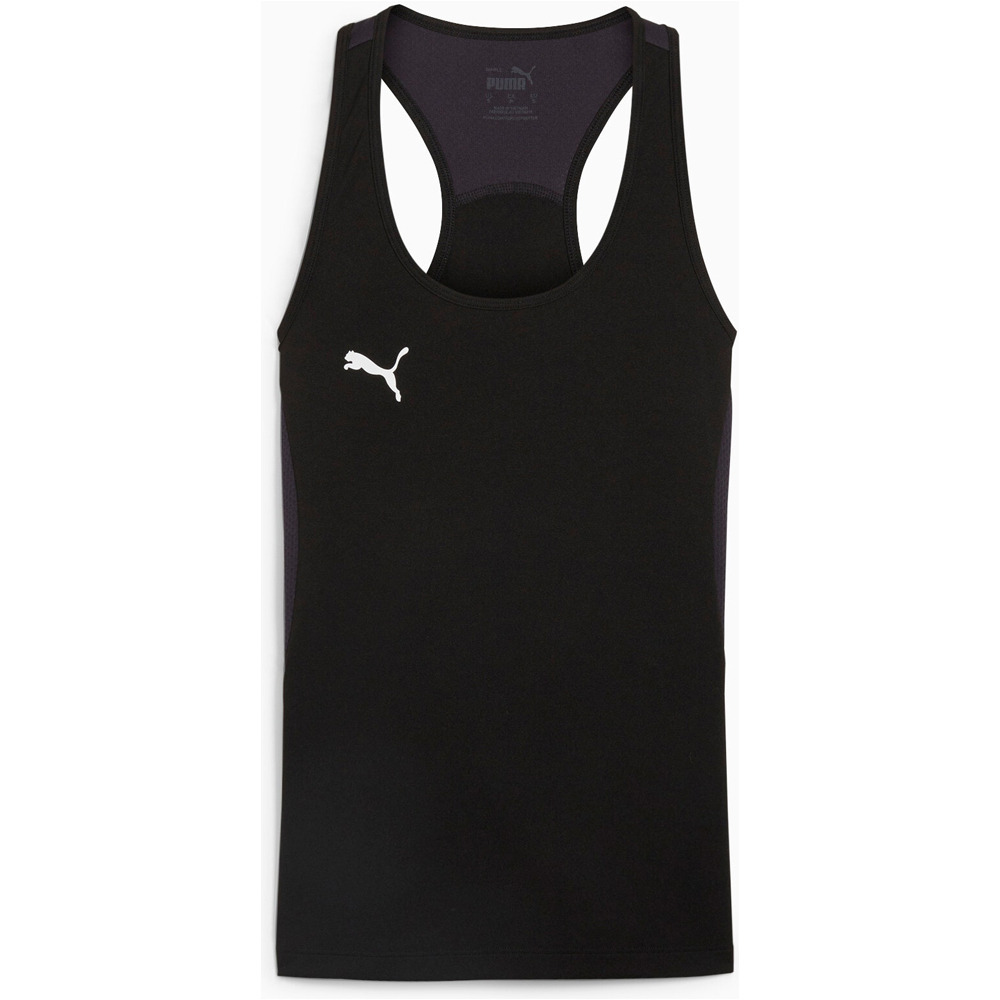 Individual padel camiseta tirantes mujer Negro (L)