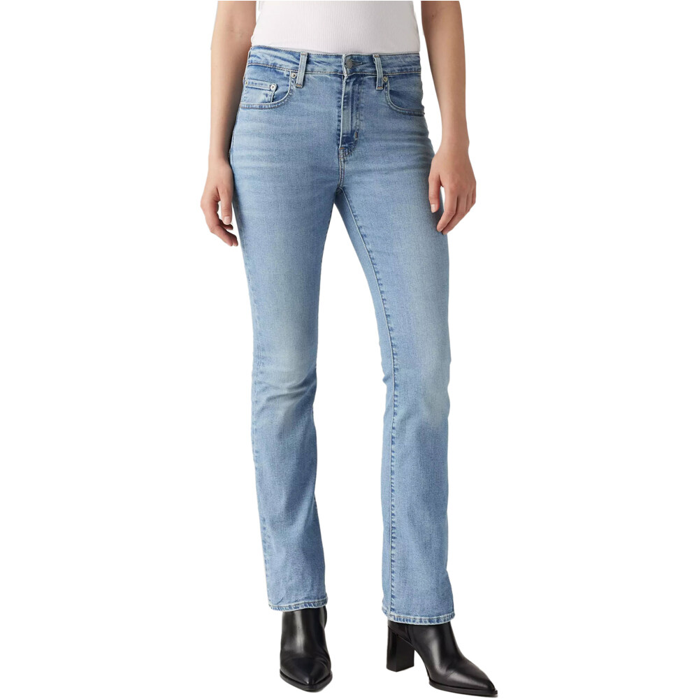 High rise bootcut light pantalĂłn mujer Azul (29-32)