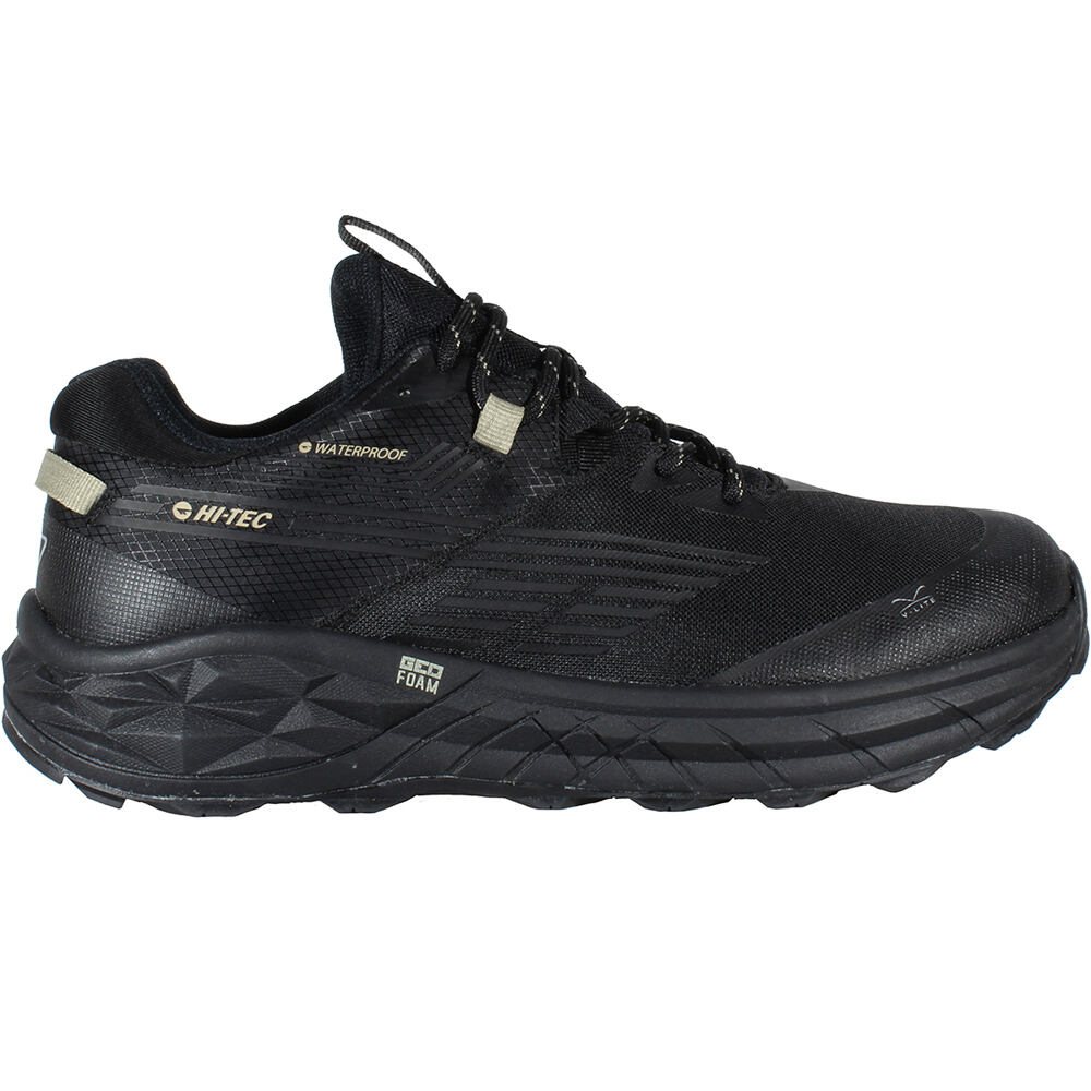 Fuse trail low waterproof zapatilla trekking hombre Negro (42)