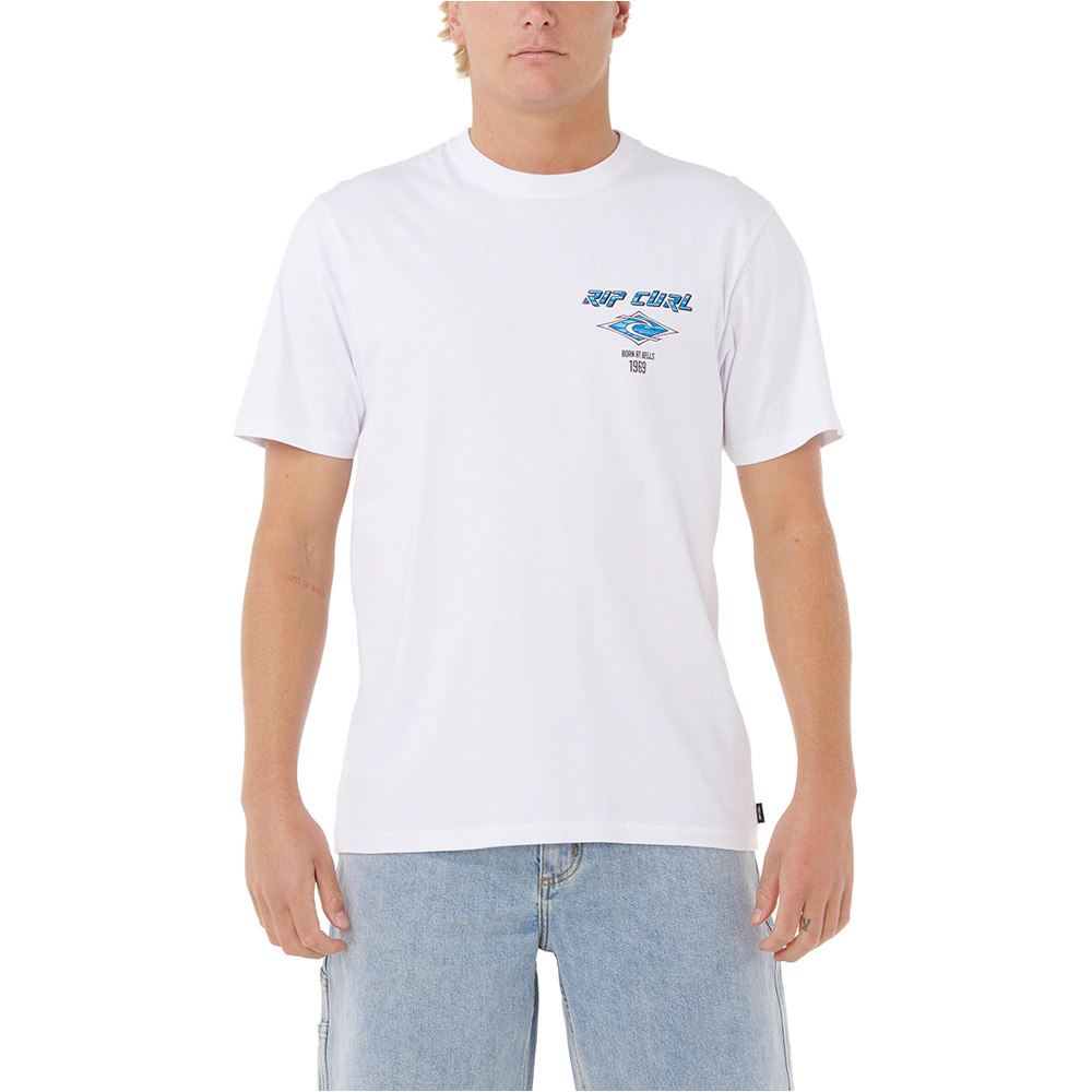 Fade out icon camiseta manga corta hombre Blanco (L)