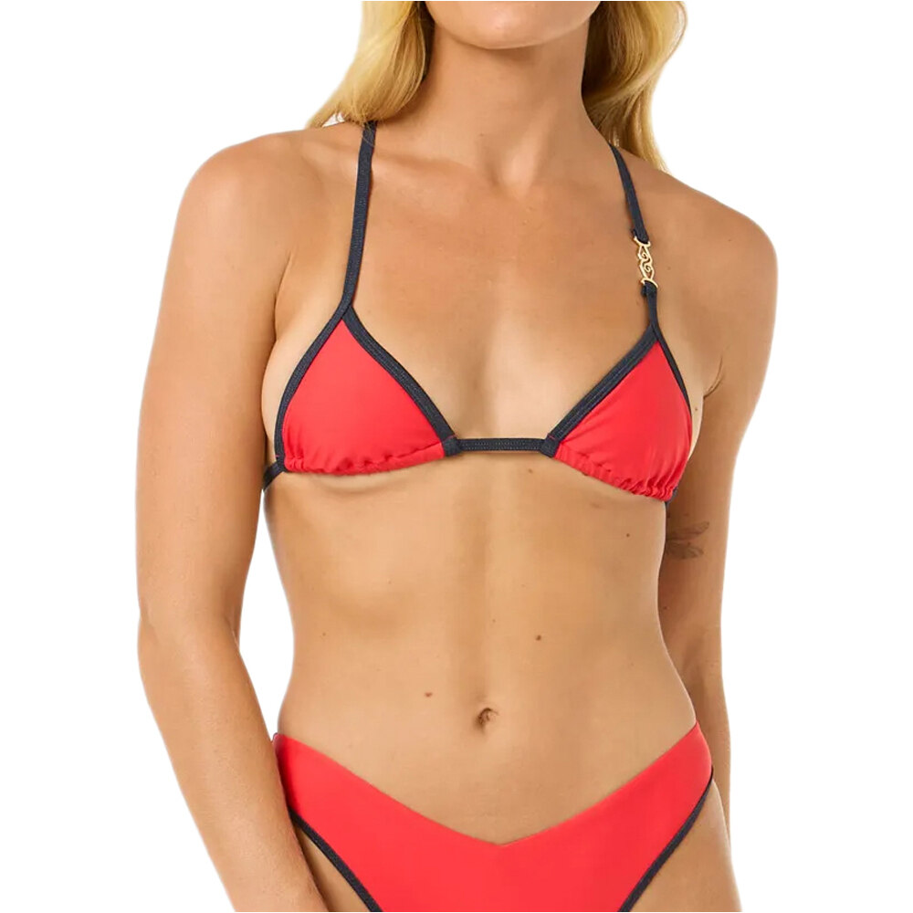 Pequenino vv tri parte de arriba bikini Rojo (XL)
