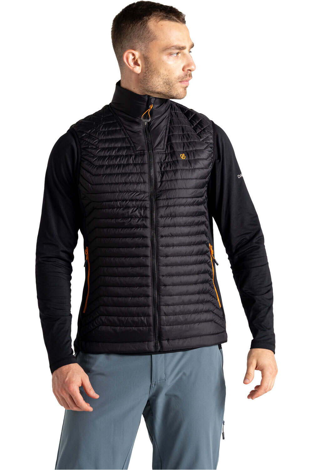 Descending ii chaleco outdoor hombre Negro (XXL)