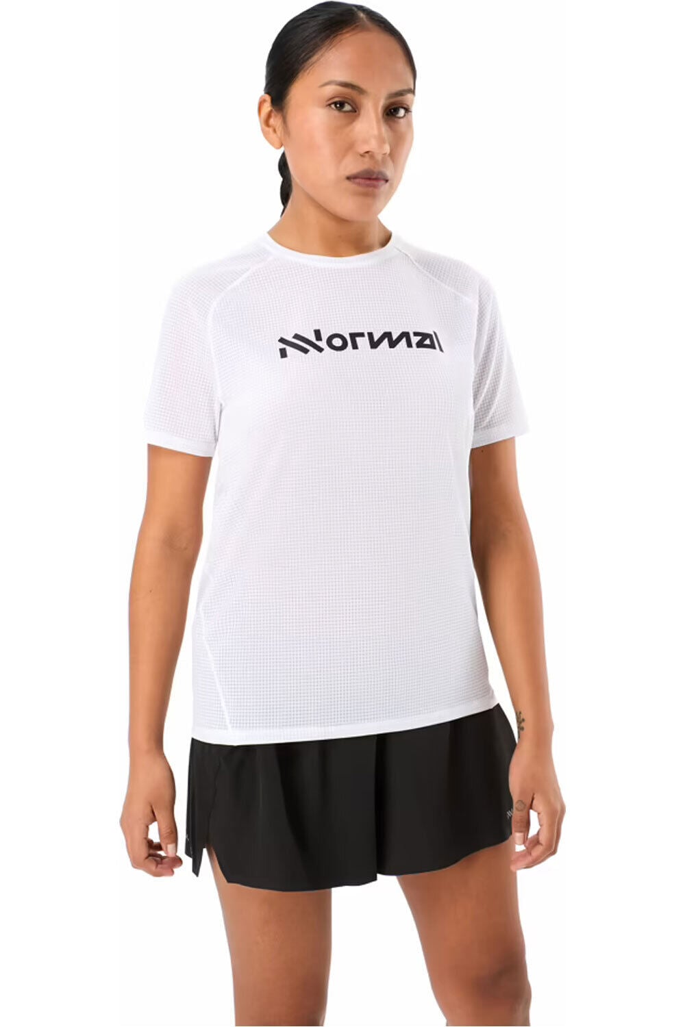 Race camiseta entrenamiento manga corta mujer Blanco (S)