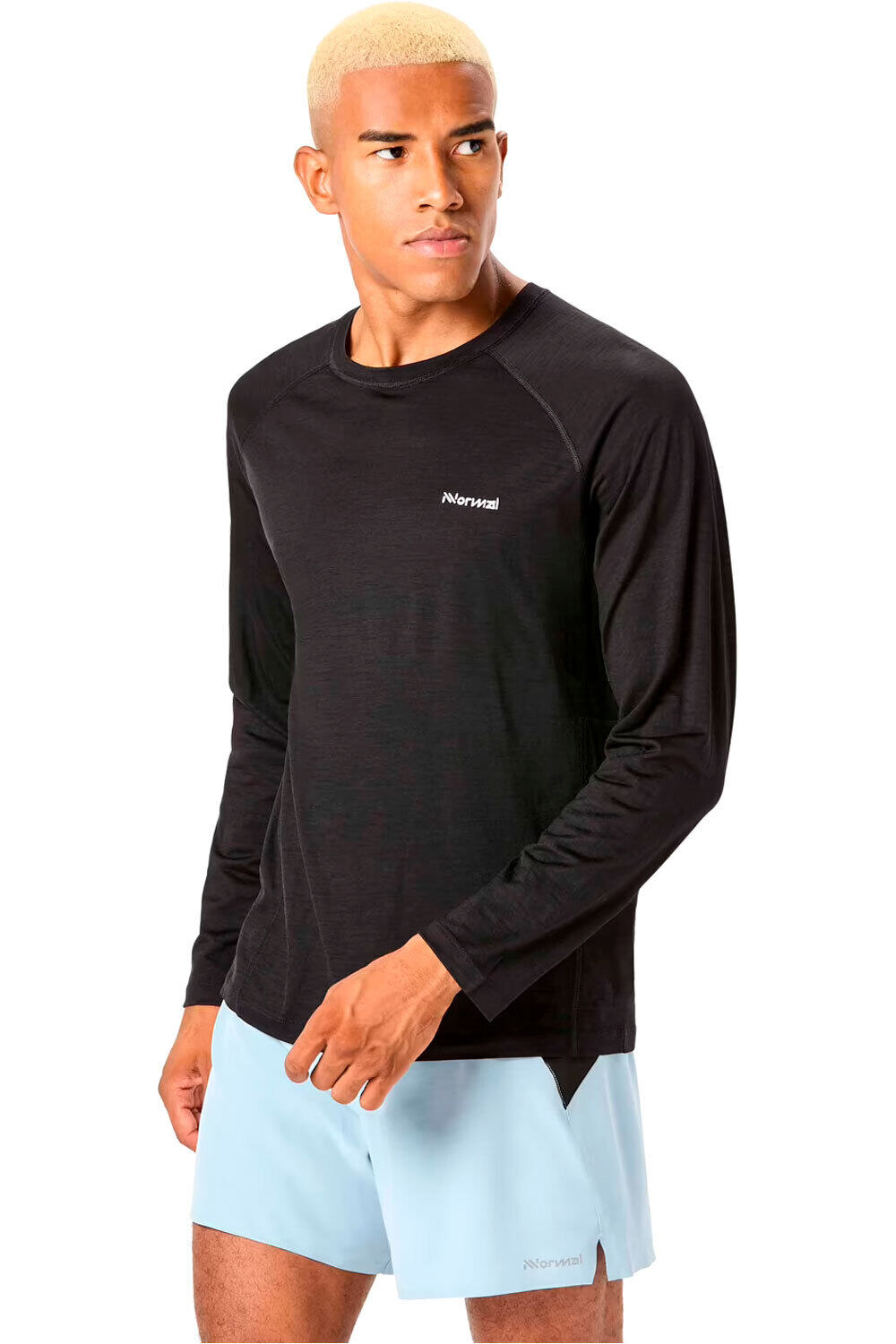 Nnormal merino camisetas trail running manga larga hombre