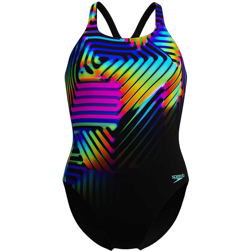 Speedo digital printed medalist bañador natación mujer
