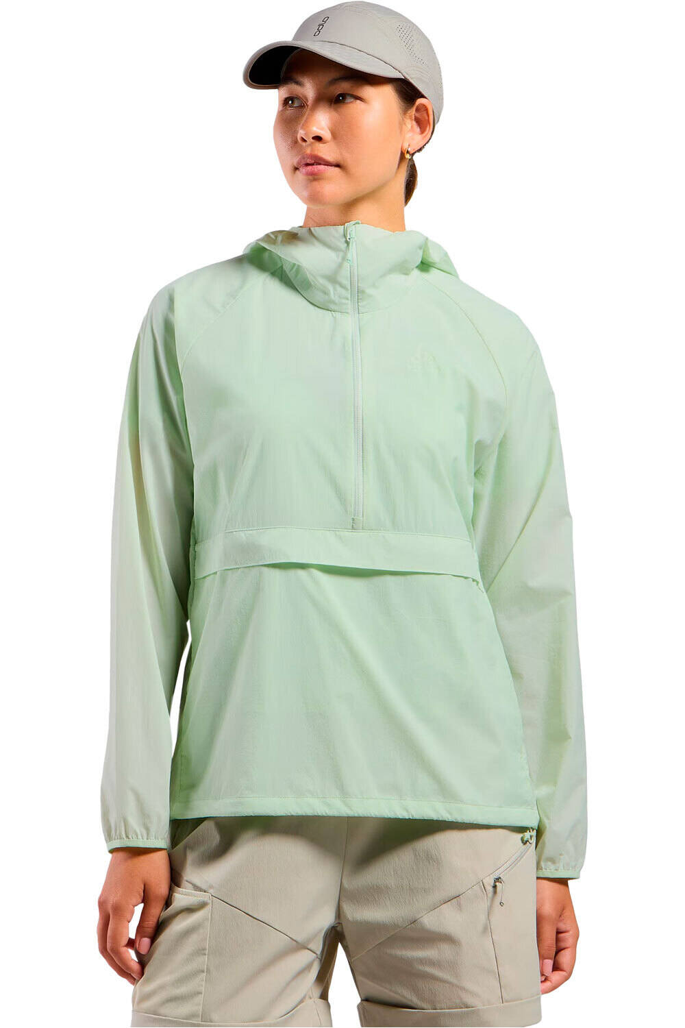 Essential windbreaker chaqueta softshell mujer Verde (M)