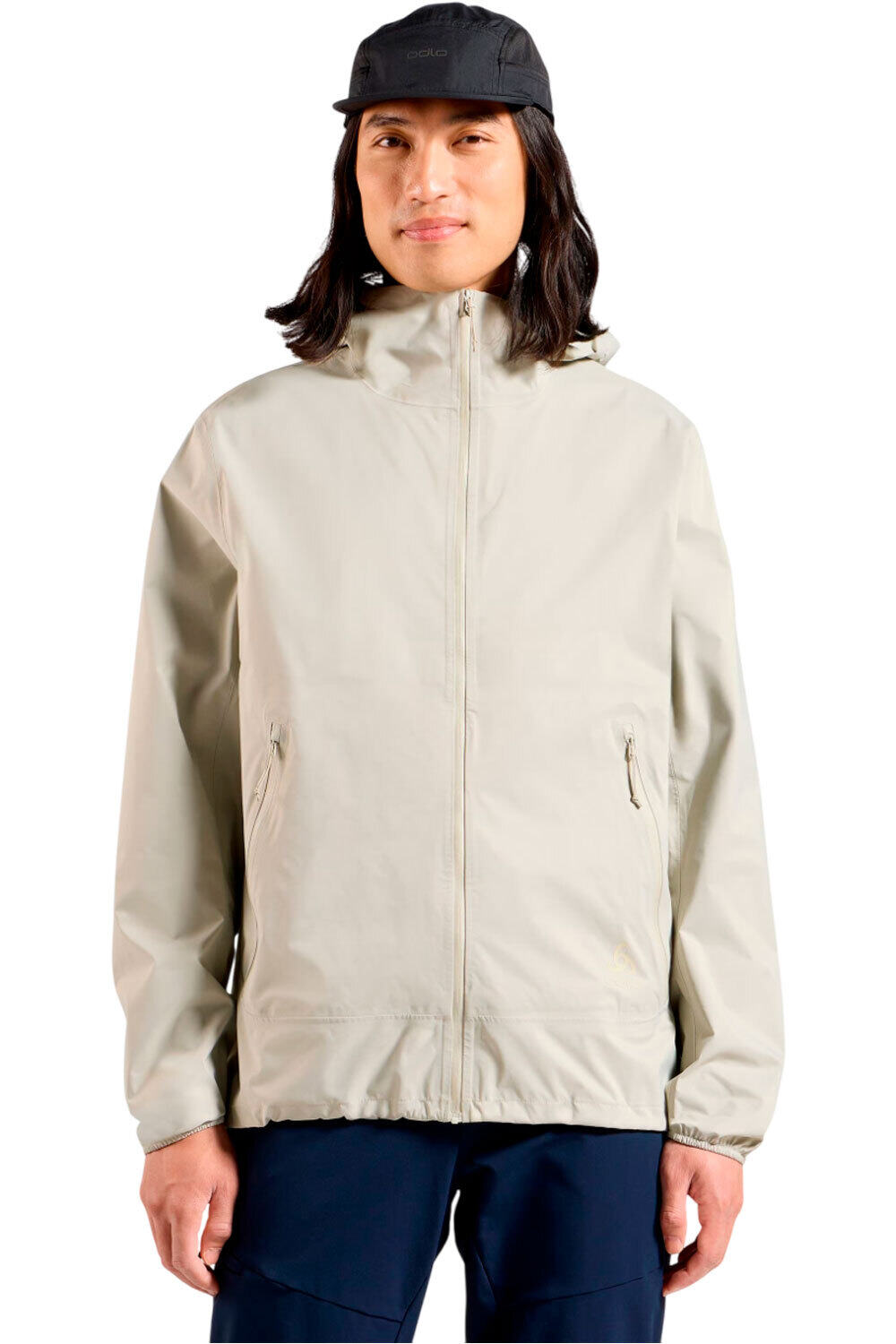Essential 25l waterproof chaqueta impermeable hombre Gris (M)