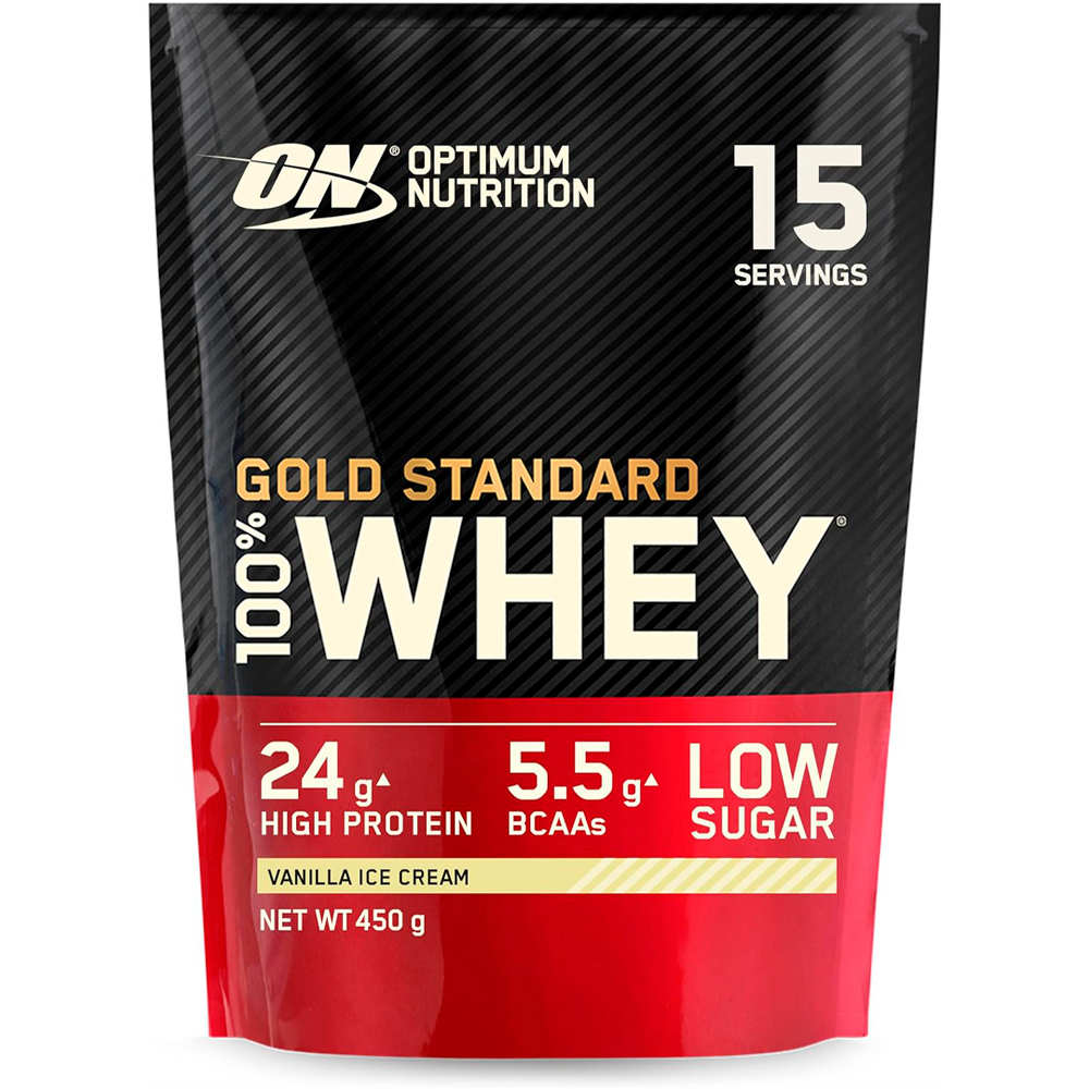 On 100 whey gold standard 1lb vanilla ice cream proteínas (UNICA)
