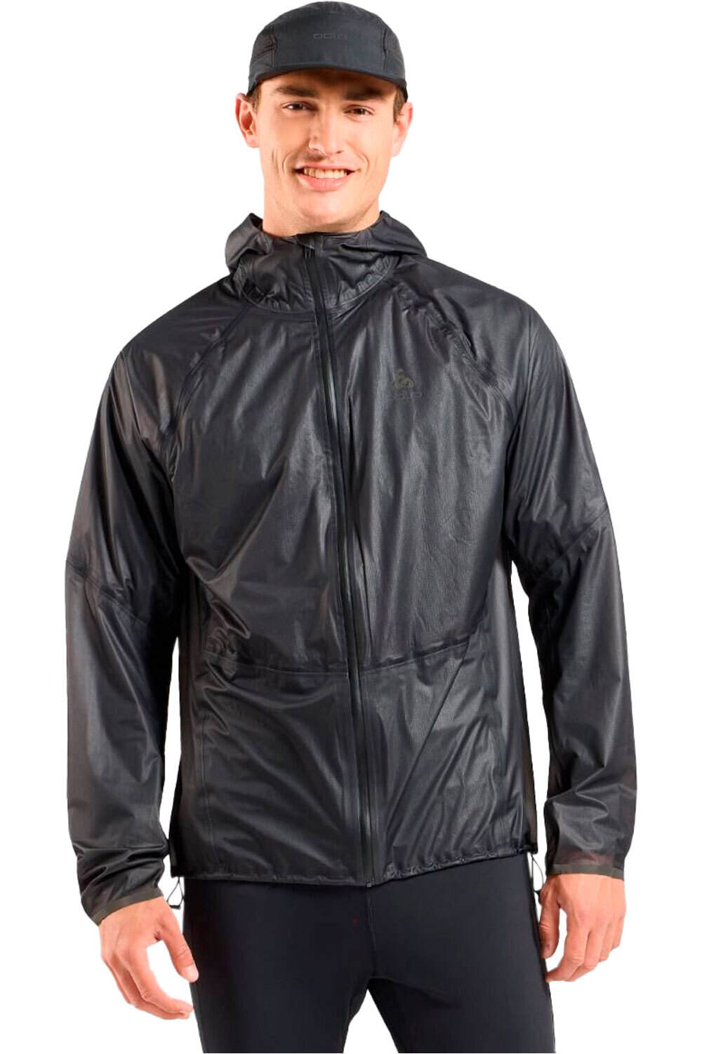 Dual dry waterproof insulated chaqueta impermeable hombre Negro (L)