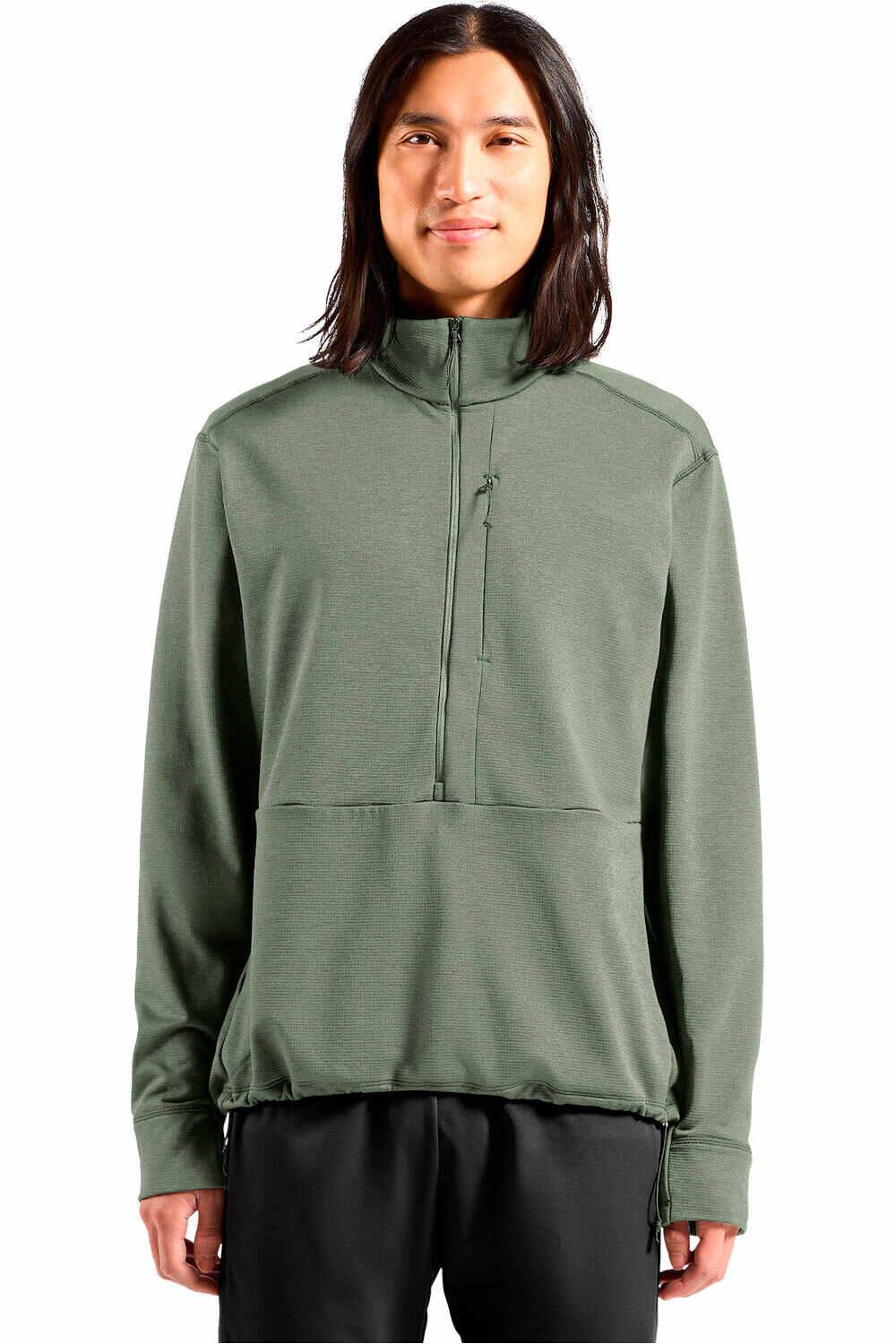 Grid fleece forro polar hombre Gris (M)