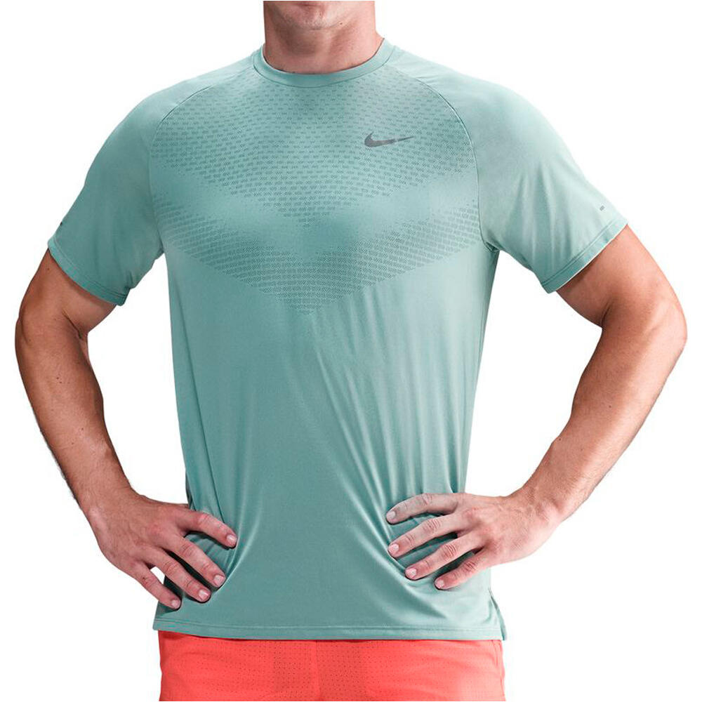 Dri-fit adv stride camiseta técnica manga corta hombre Verde (S)