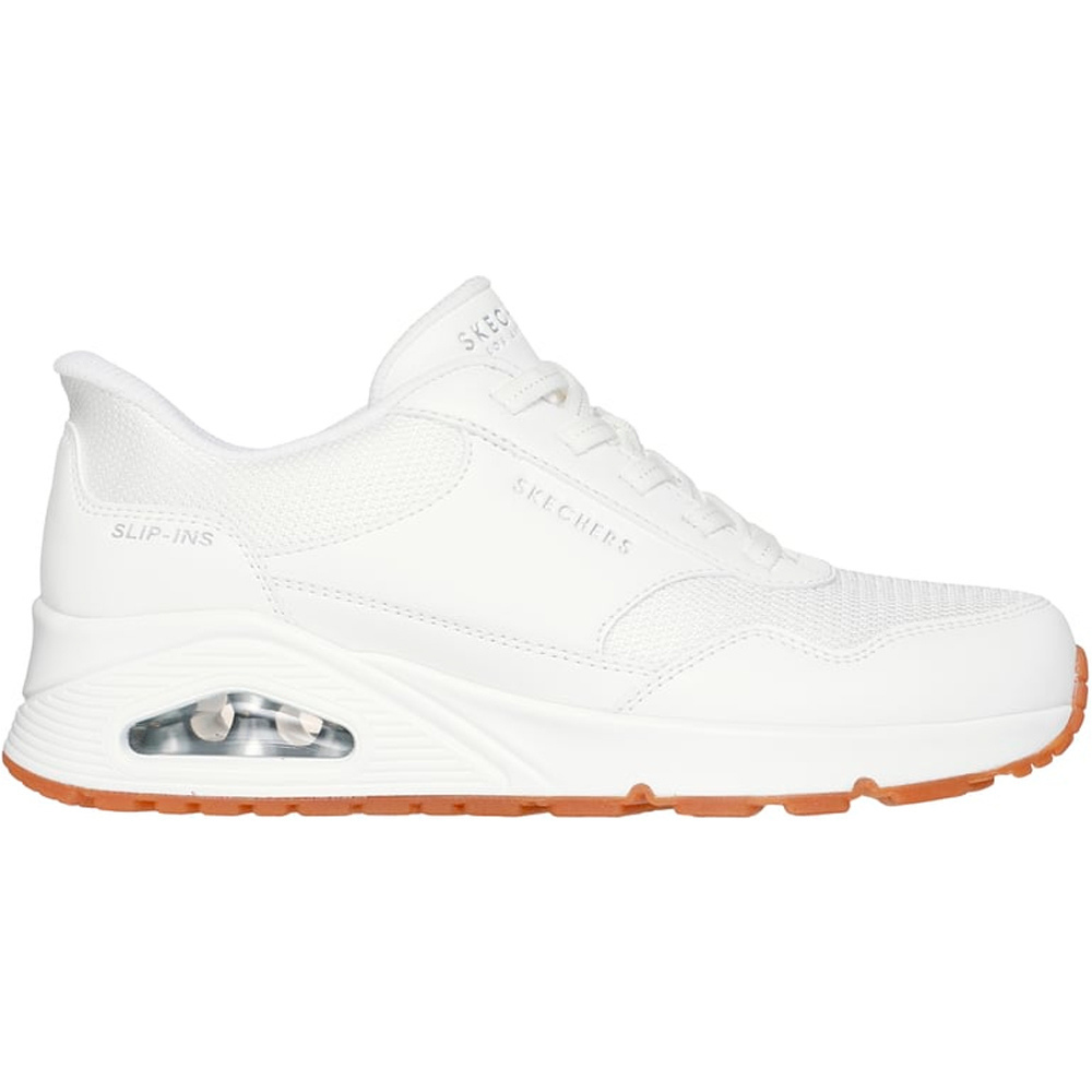 Uno - banksia zapatilla moda mujer Blanco (36)