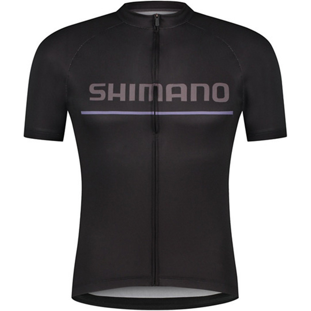 Logo ss jersey maillot manga corta hombre Negro (XL)