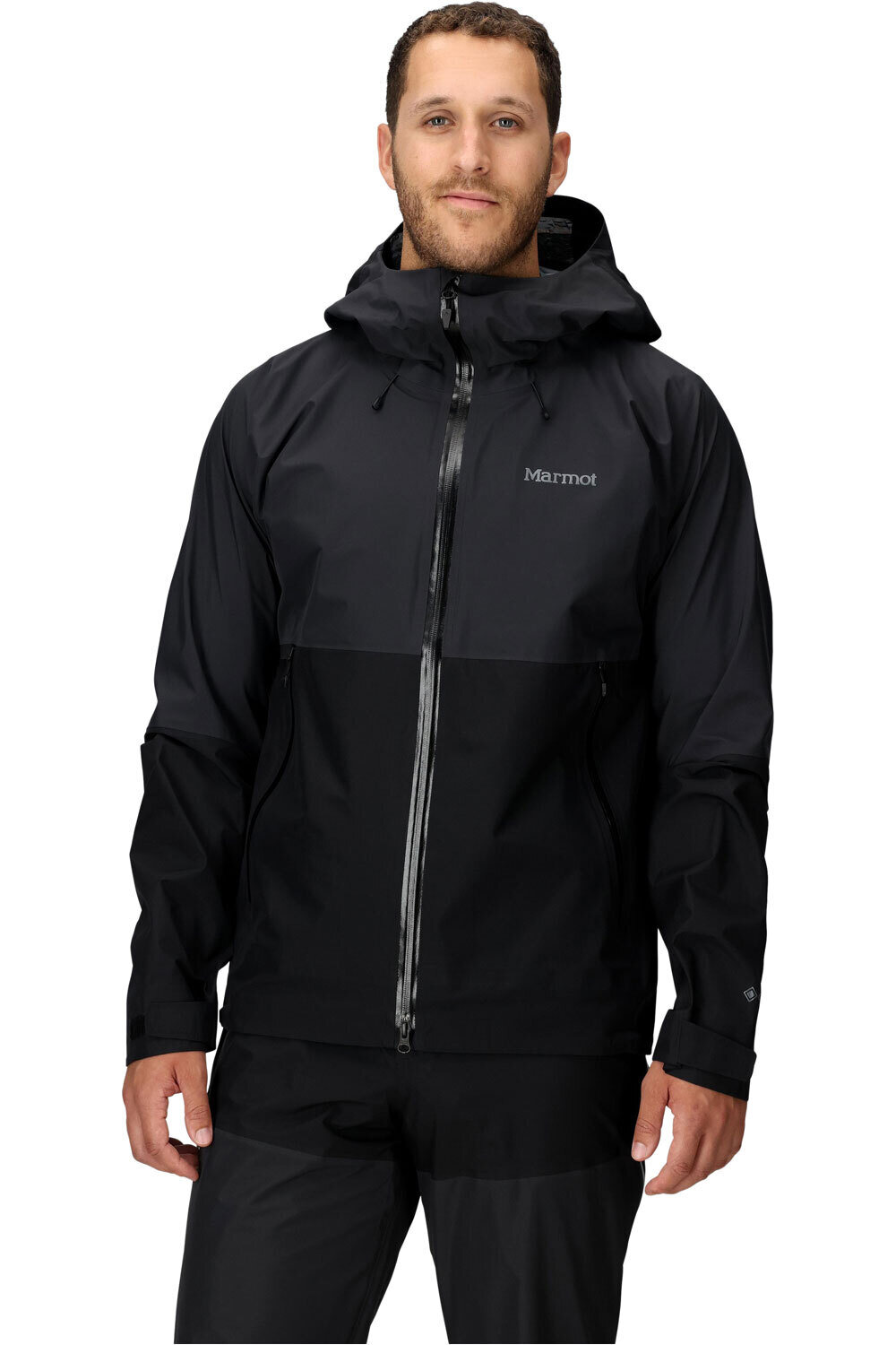 Seeker goretex chaqueta impermeable hombre Negro (S)