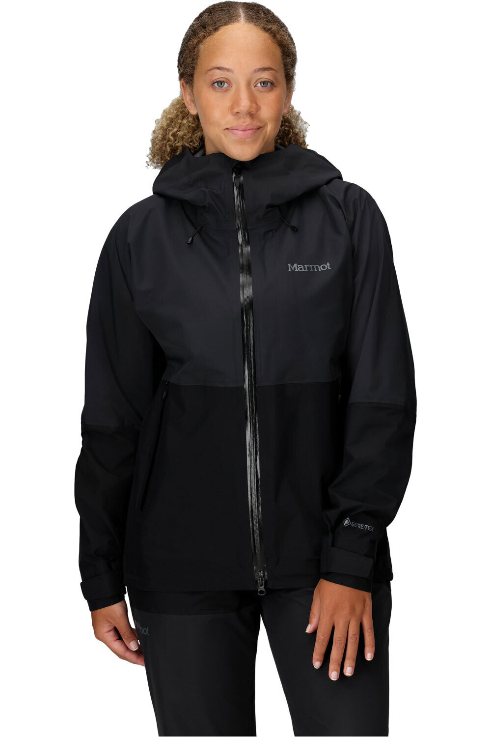 Seeker goretex chaqueta impermeable mujer Negro (XL)