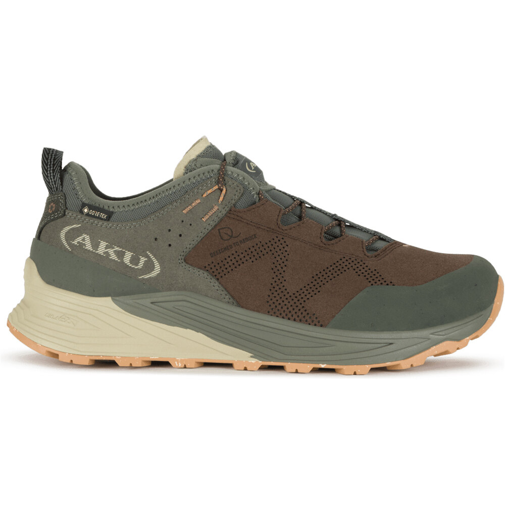 Omnia v-light gore-tex zapatilla trekking hombre Marron (44,5)