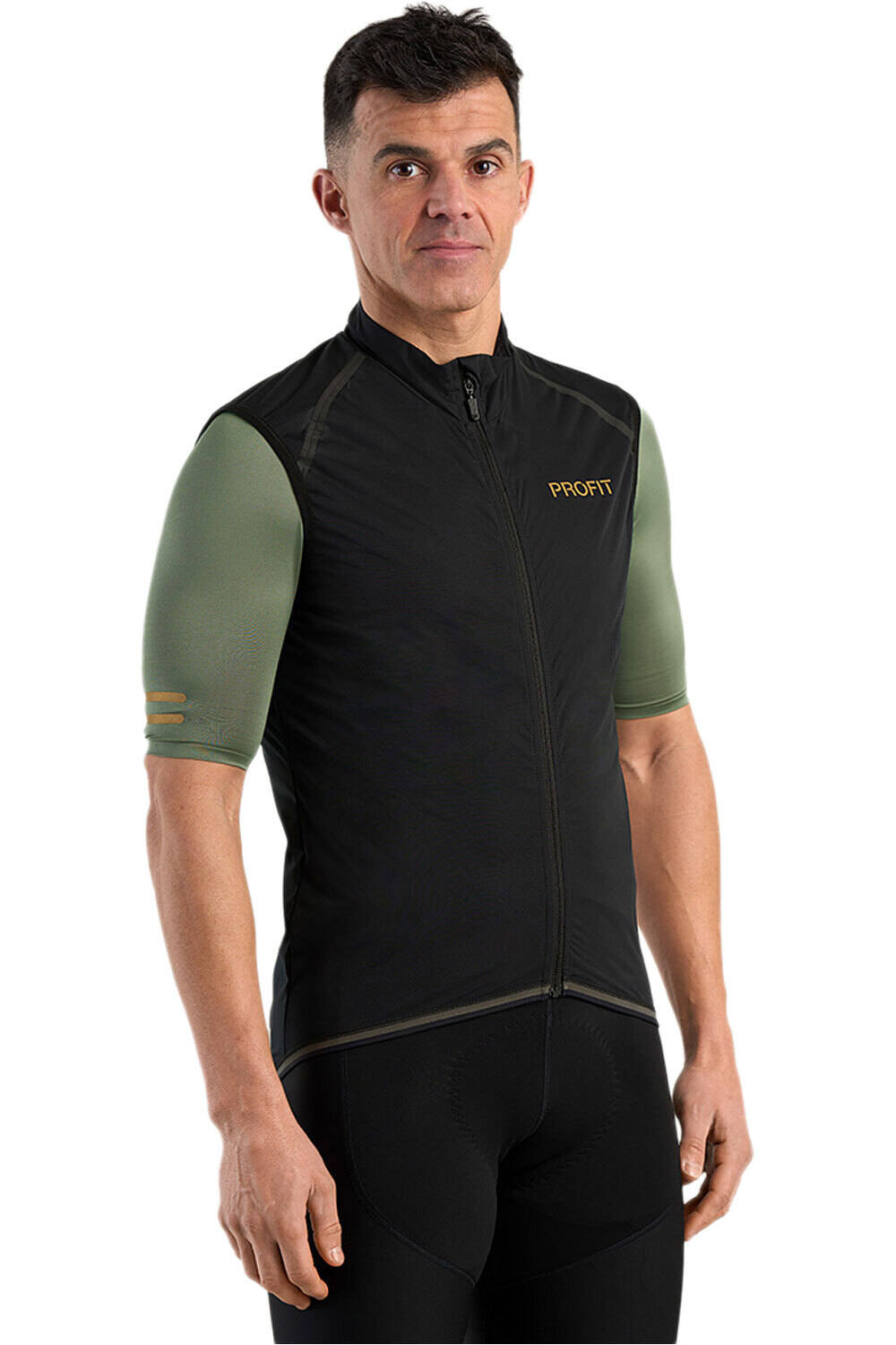 Profit ultralight chaleco ciclismo cortavientos Negro