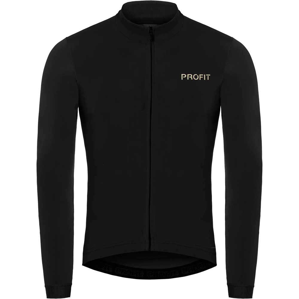 Profit ultraligh maillot manga larga hombre Negro (L)