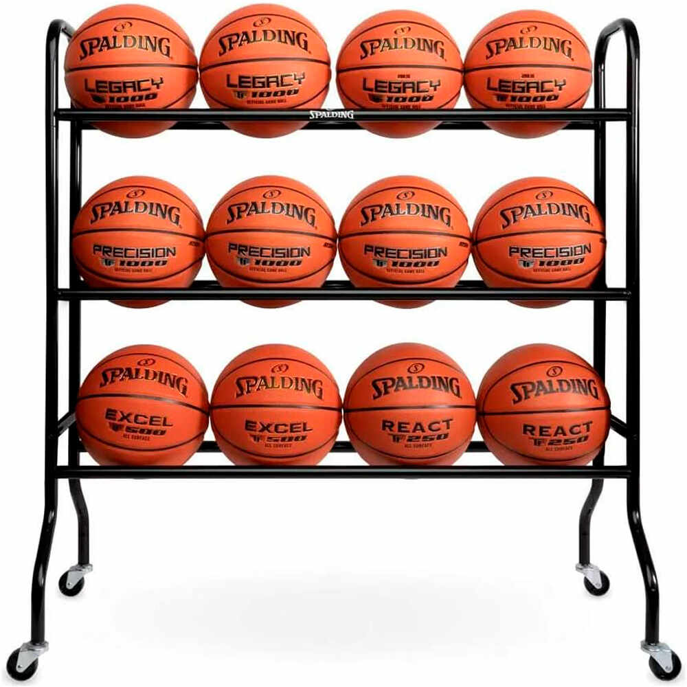 Spalding ball rack red portabalones
