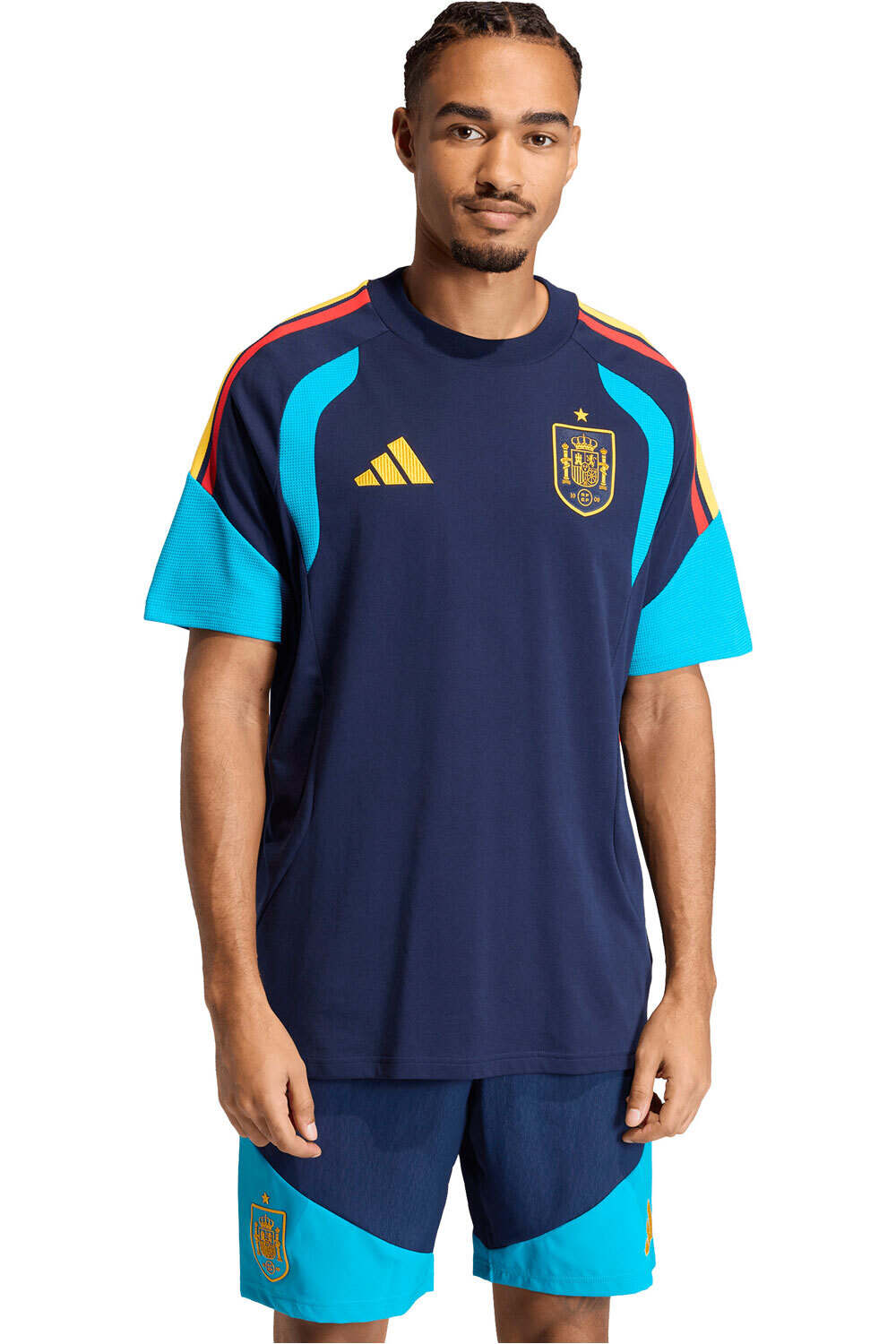 Espana mundial 2026 entrenamiento camiseta de fútbol oficiales Marino (L)