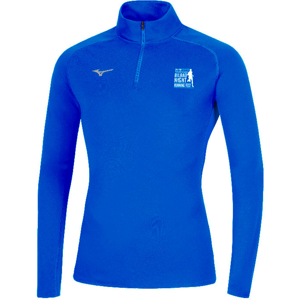Mizuno bilbao night running fest merchandising camiseta técnica manga larga mujer