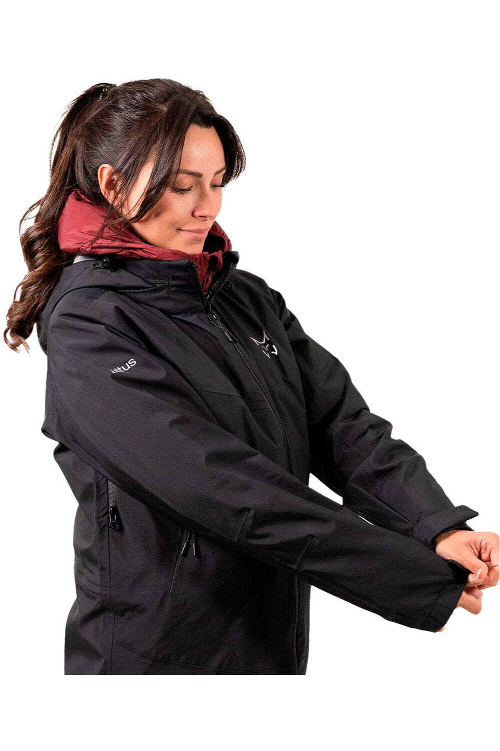 Canaima k30 mujer chaqueta impermeable mujer Negro (S)