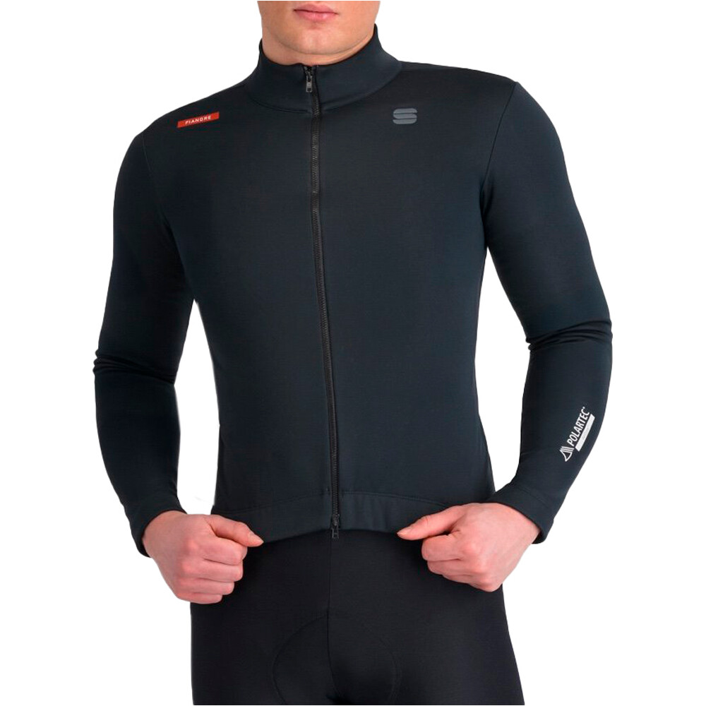 Fiandre 2 cortavientos ciclismo hombre Negro (M)