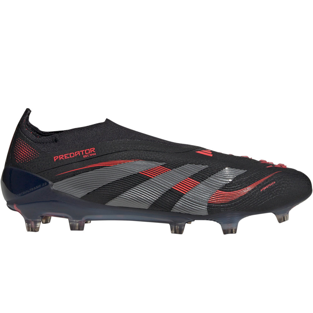 Predator elite ll fg botas de futbol cesped artificial Negro (46)