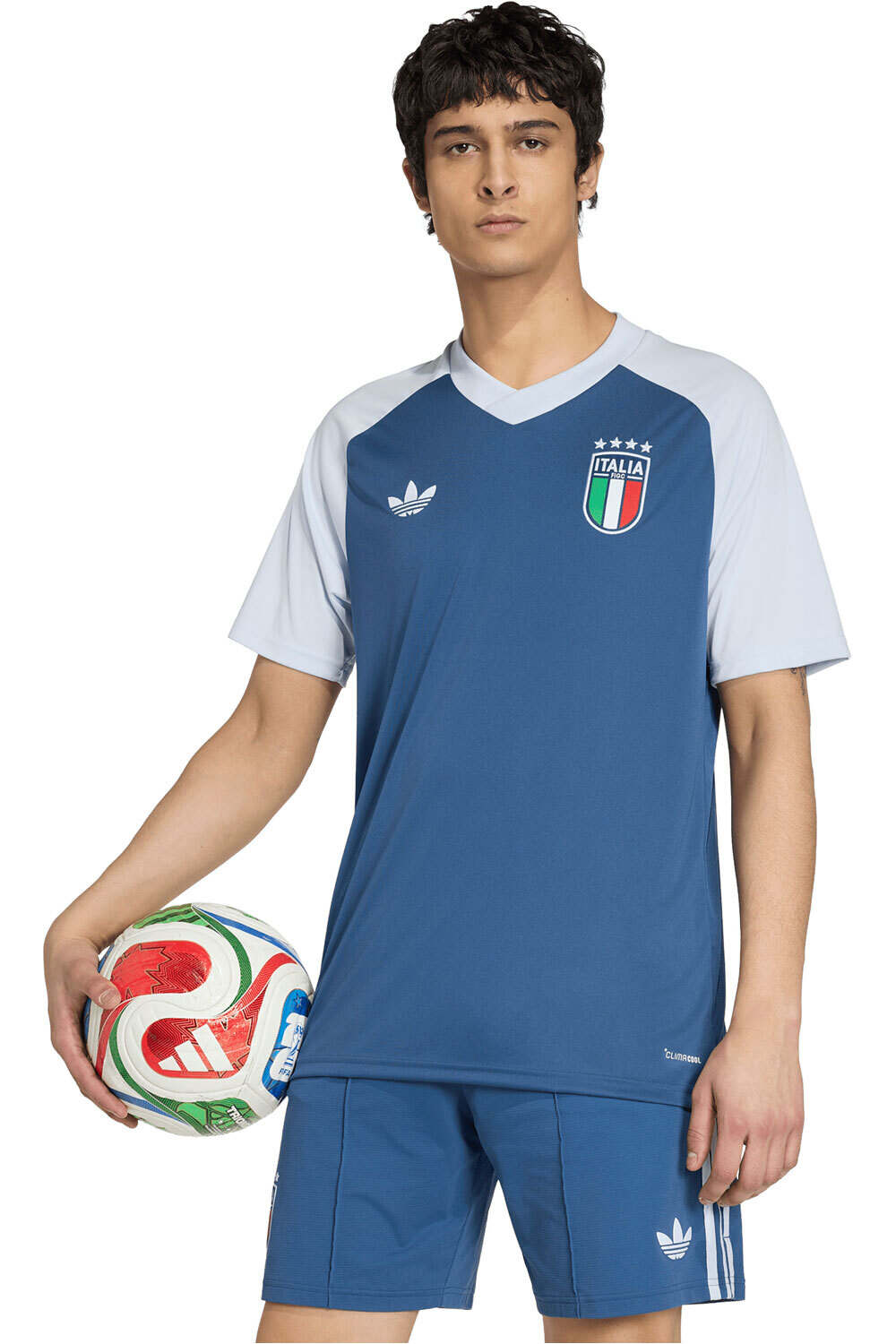 Italia camiseta manga corta hombre Marino (XS)