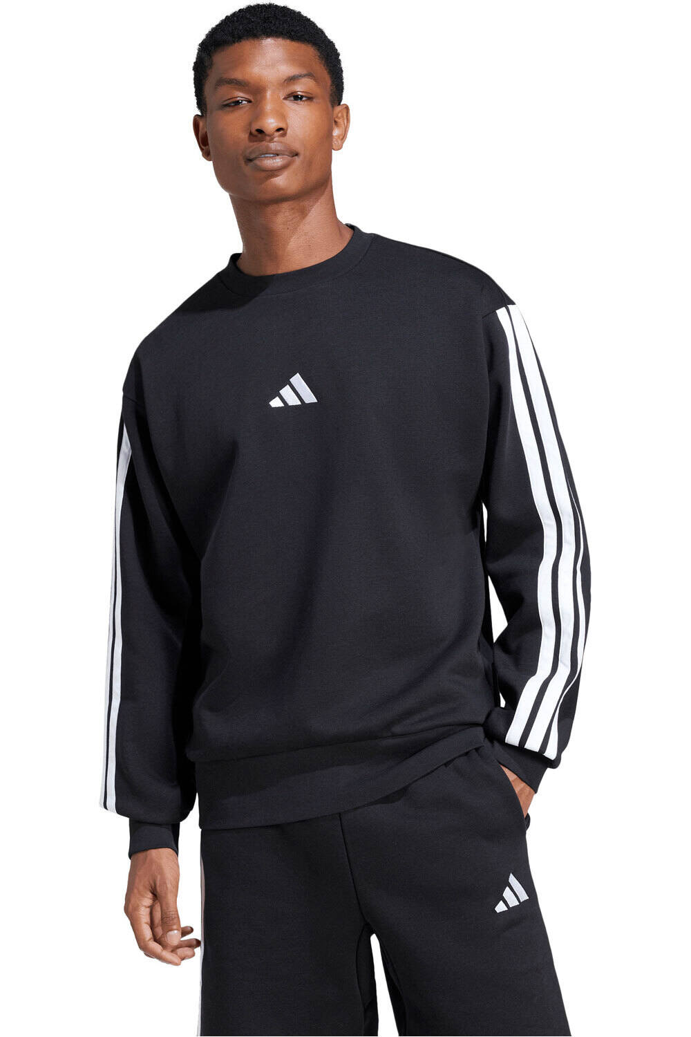 Stripes sudadera hombre Negro (S)