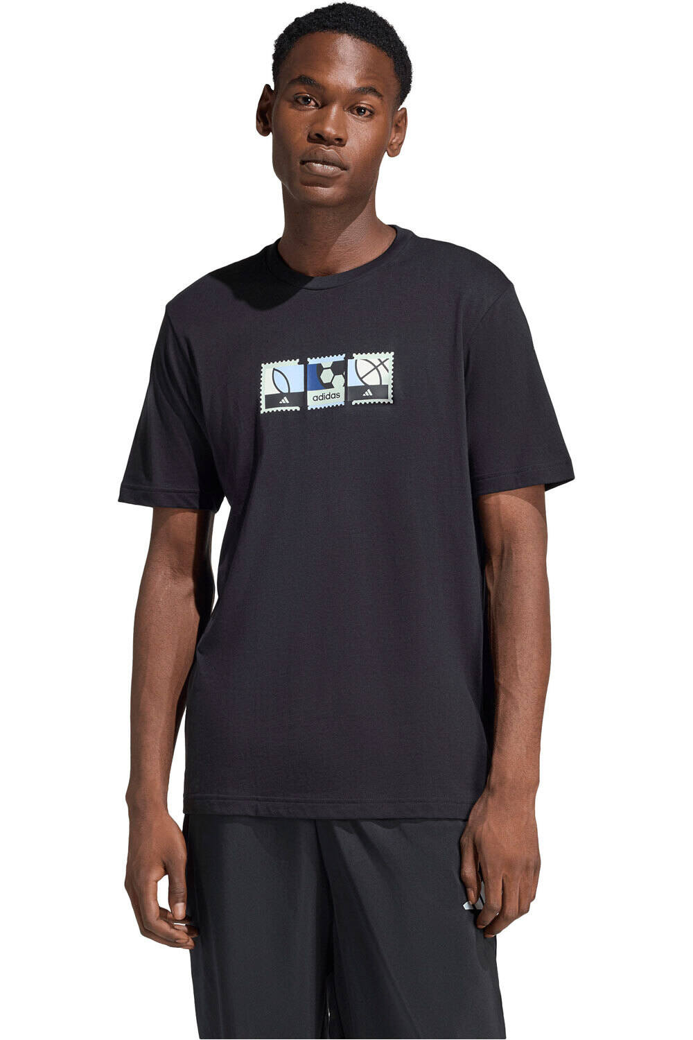 Memories of sports stamps camiseta manga corta hombre Negro (L)