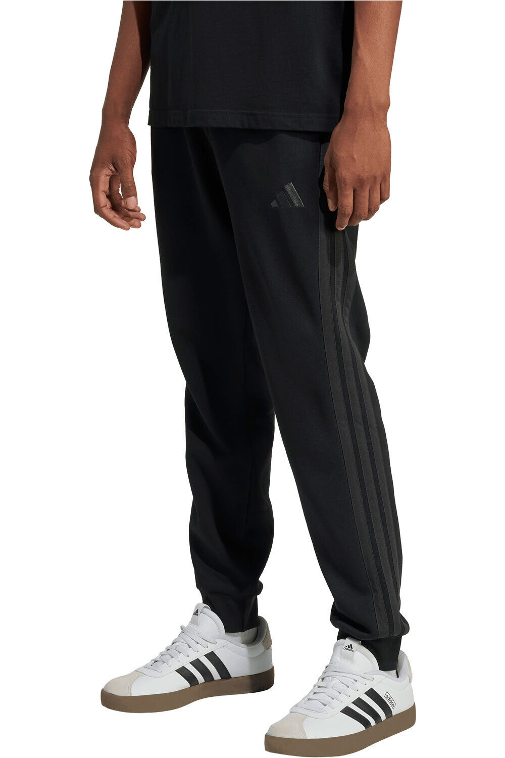 Essentials 3 stripes pantalón hombre Negro (XL)