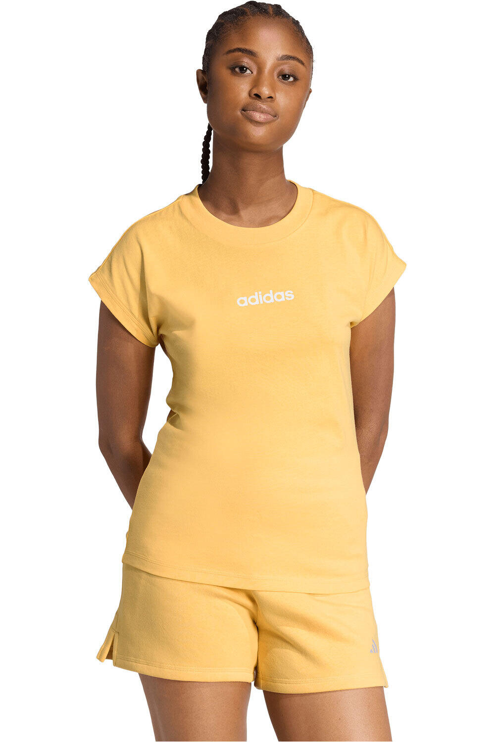 Train essentials camiseta manga corta mujer Naranja (XS)