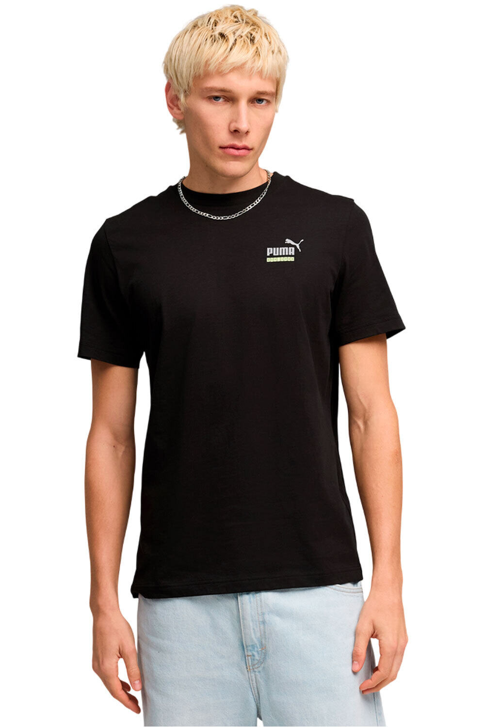 Graphic sports camiseta manga corta hombre Negro (M)