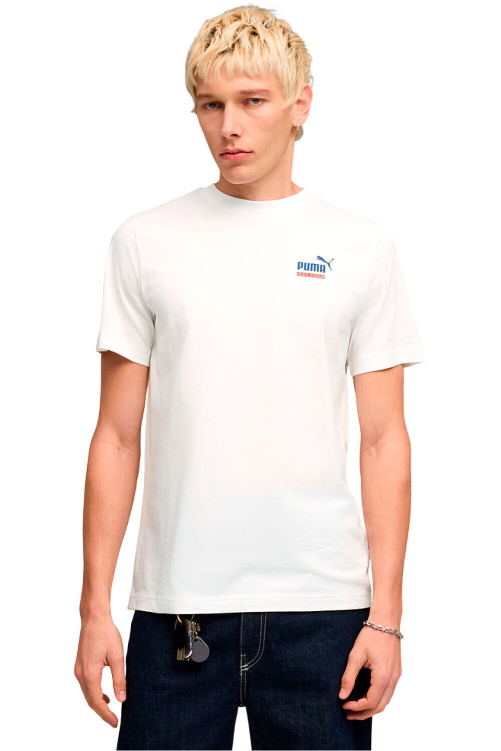 Graphic sports camiseta manga corta hombre Blanco (M)