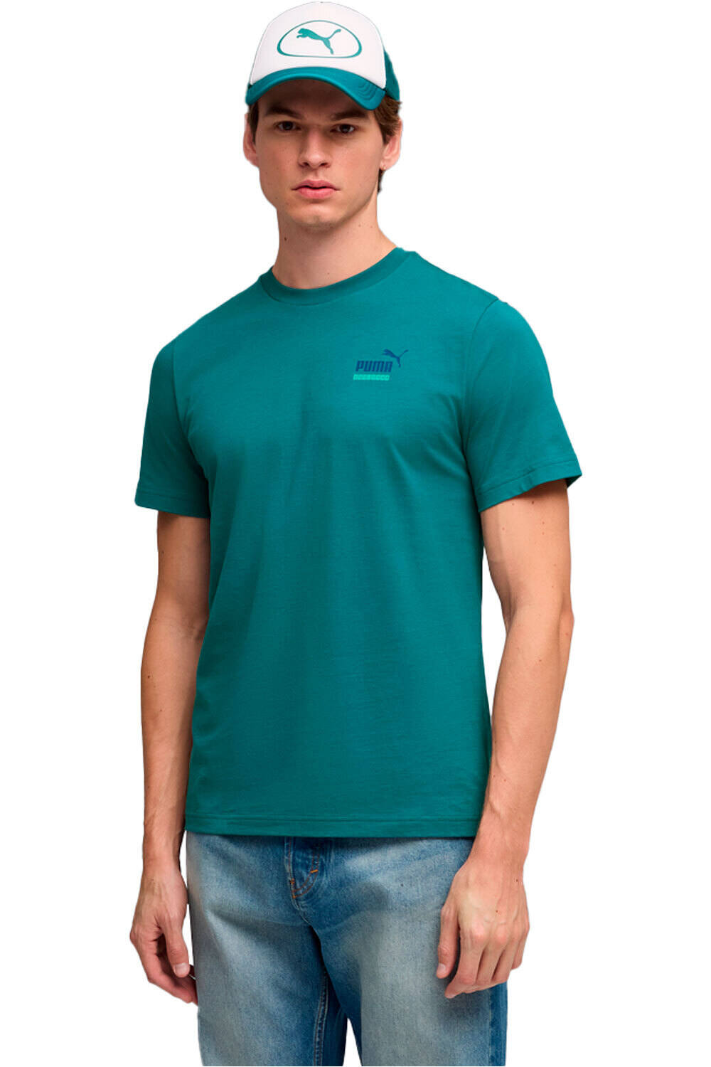 Graphic sports camiseta manga corta hombre Verde (S)