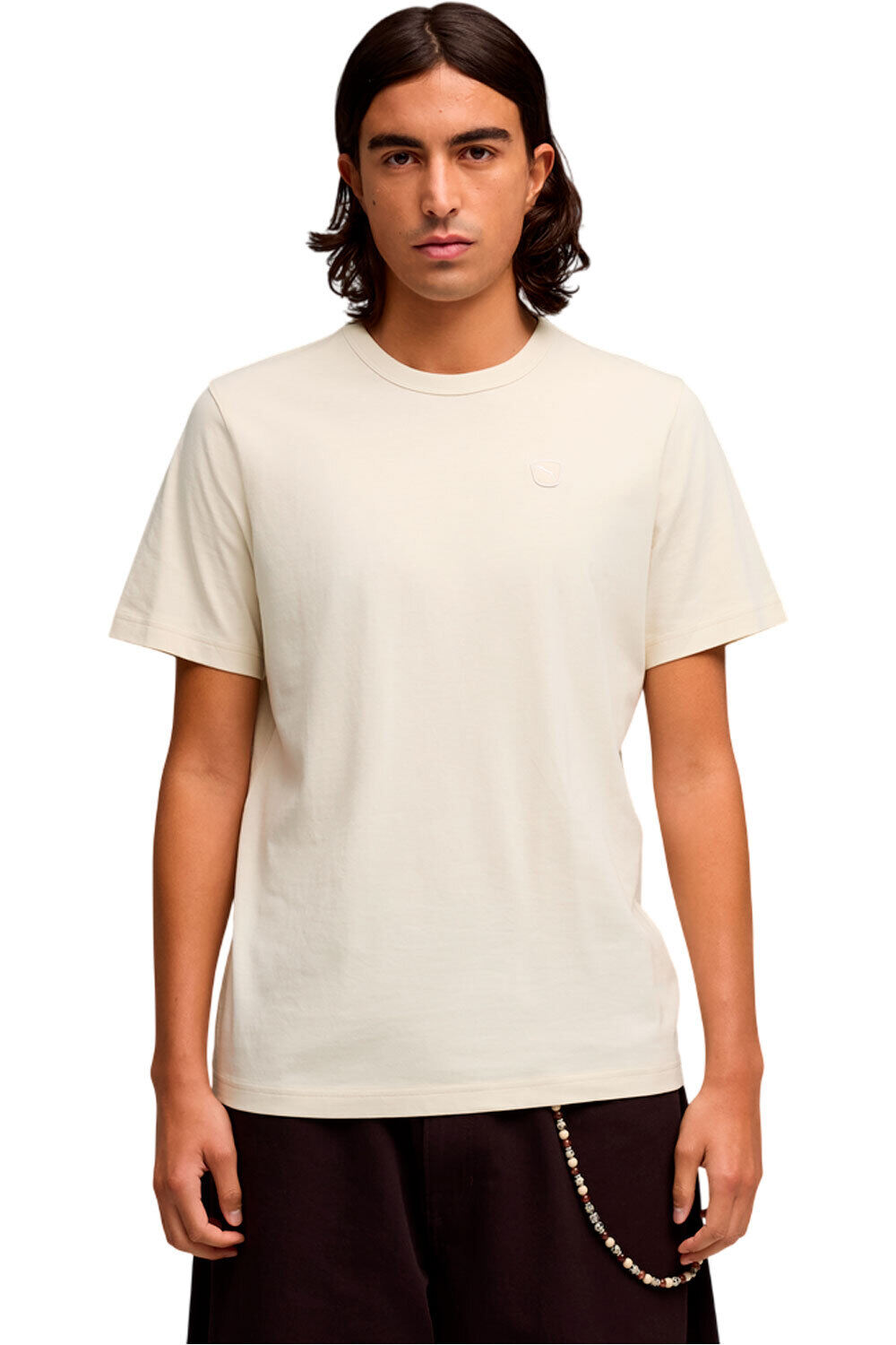 Essentials elevated camiseta manga corta hombre Beige (M)