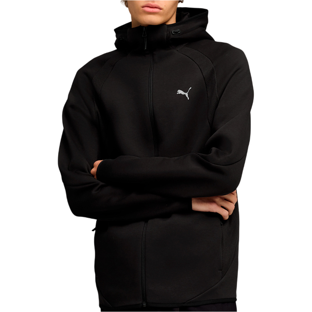 Evostripe sudadera hombre Negro (M)