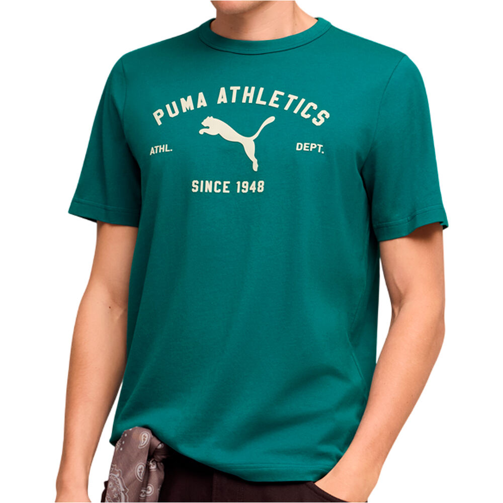 Class graphic camiseta manga corta hombre Verde (S)