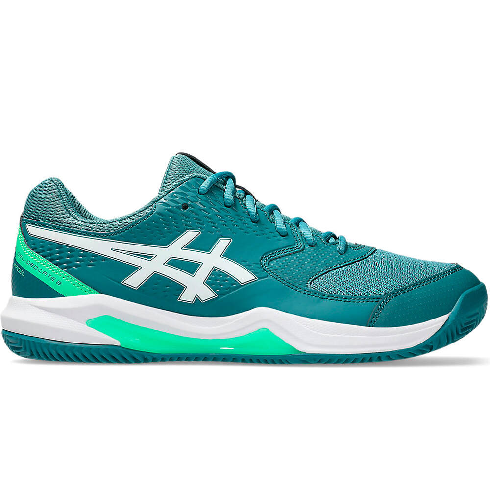 Gel-dedicate 8 padel Zapatillas Padel Hombre Verde (44)