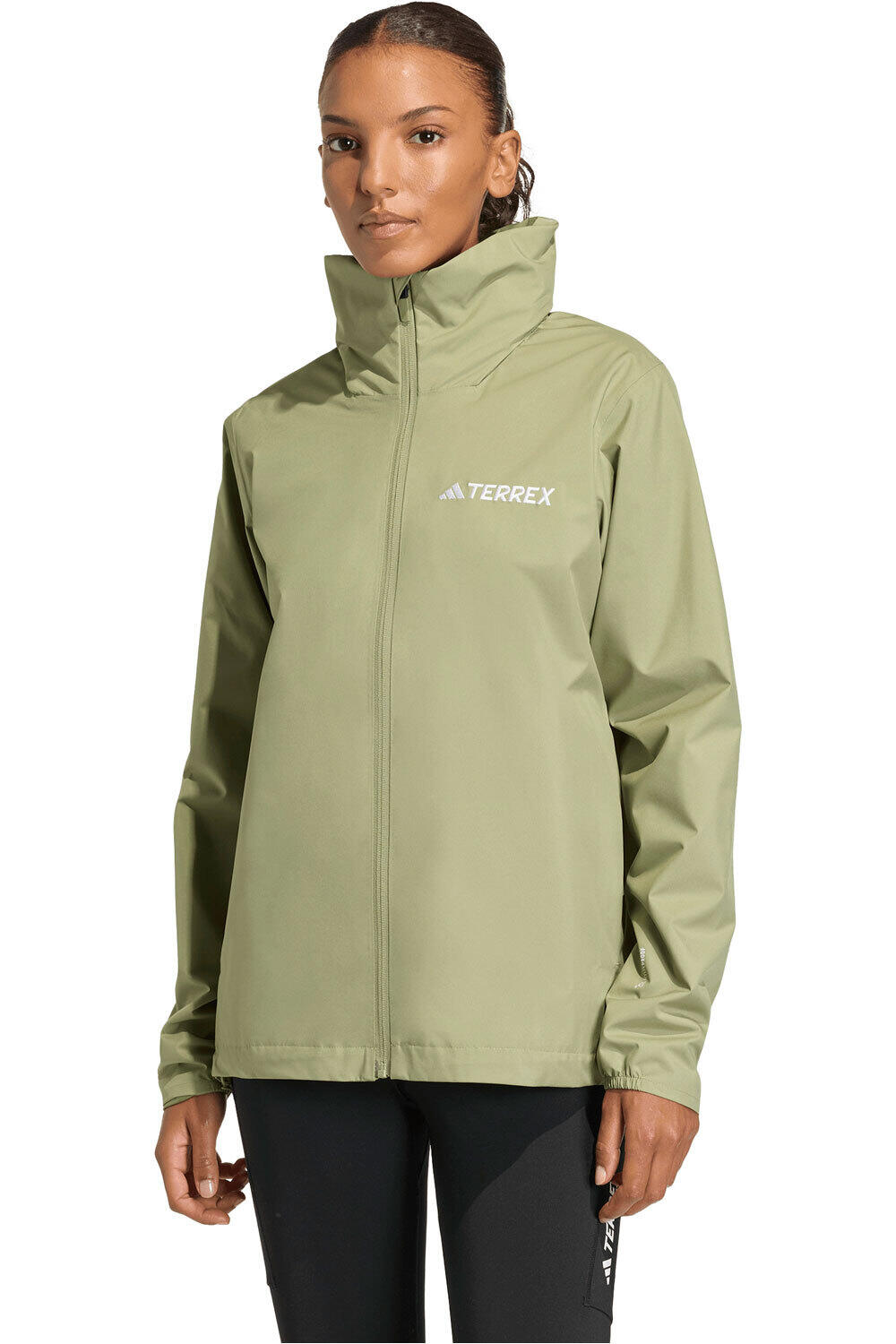 Terrex multi essentials 2l chaqueta impermeable mujer Verde (L)