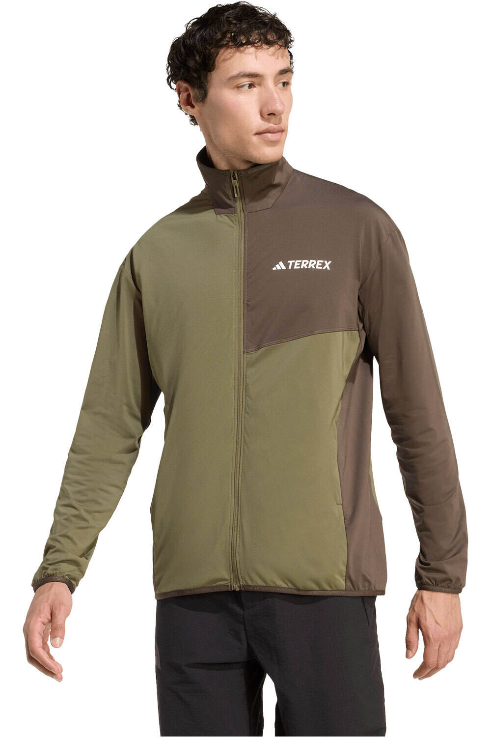 Terrex multi climawarm tech forro polar hombre Verde (S)