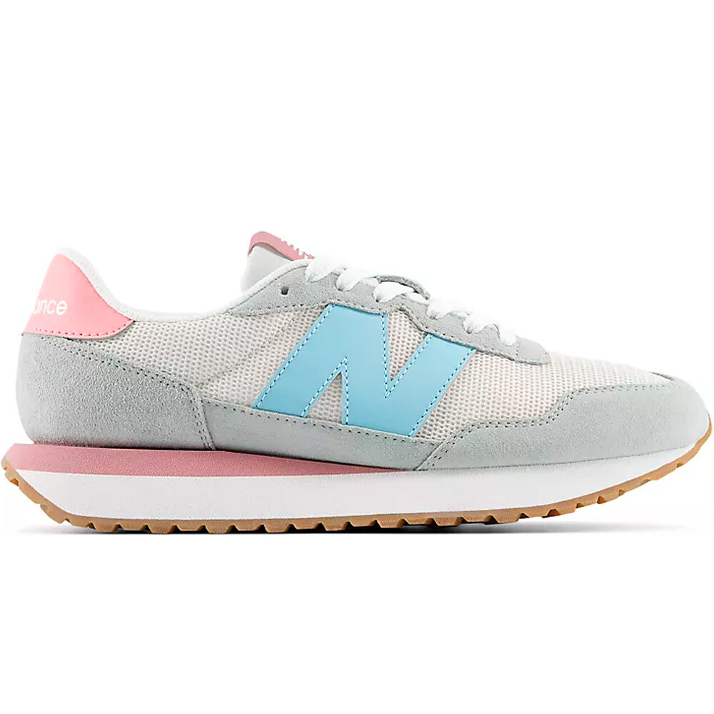 Zapatilla moda mujer Gris (36,5)