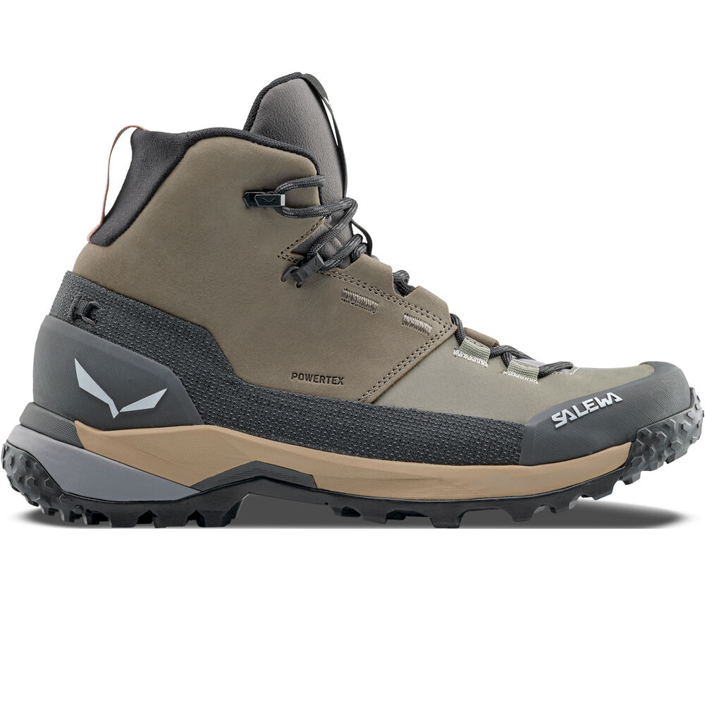 Puez leather mid powertex bota trekking mujer Marron (41)