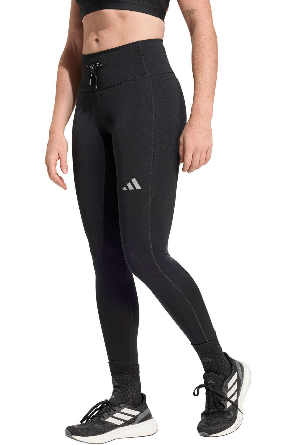 Run essentials malla larga running mujer Negro (M)