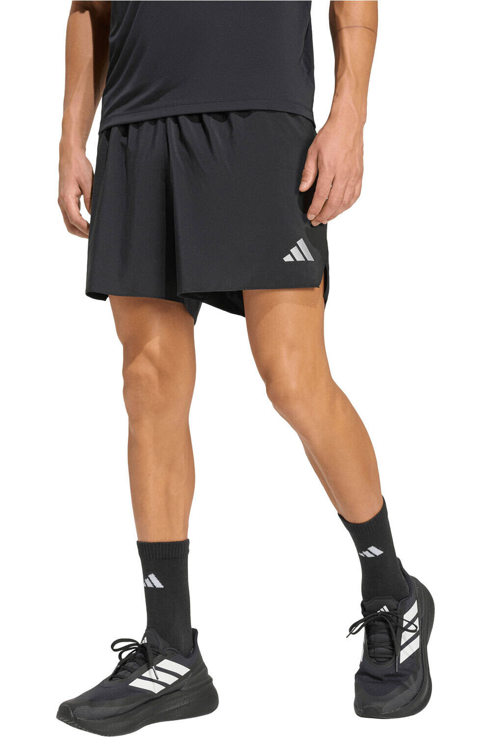Run essentials pantaloneta técnica hombre Negro (L)