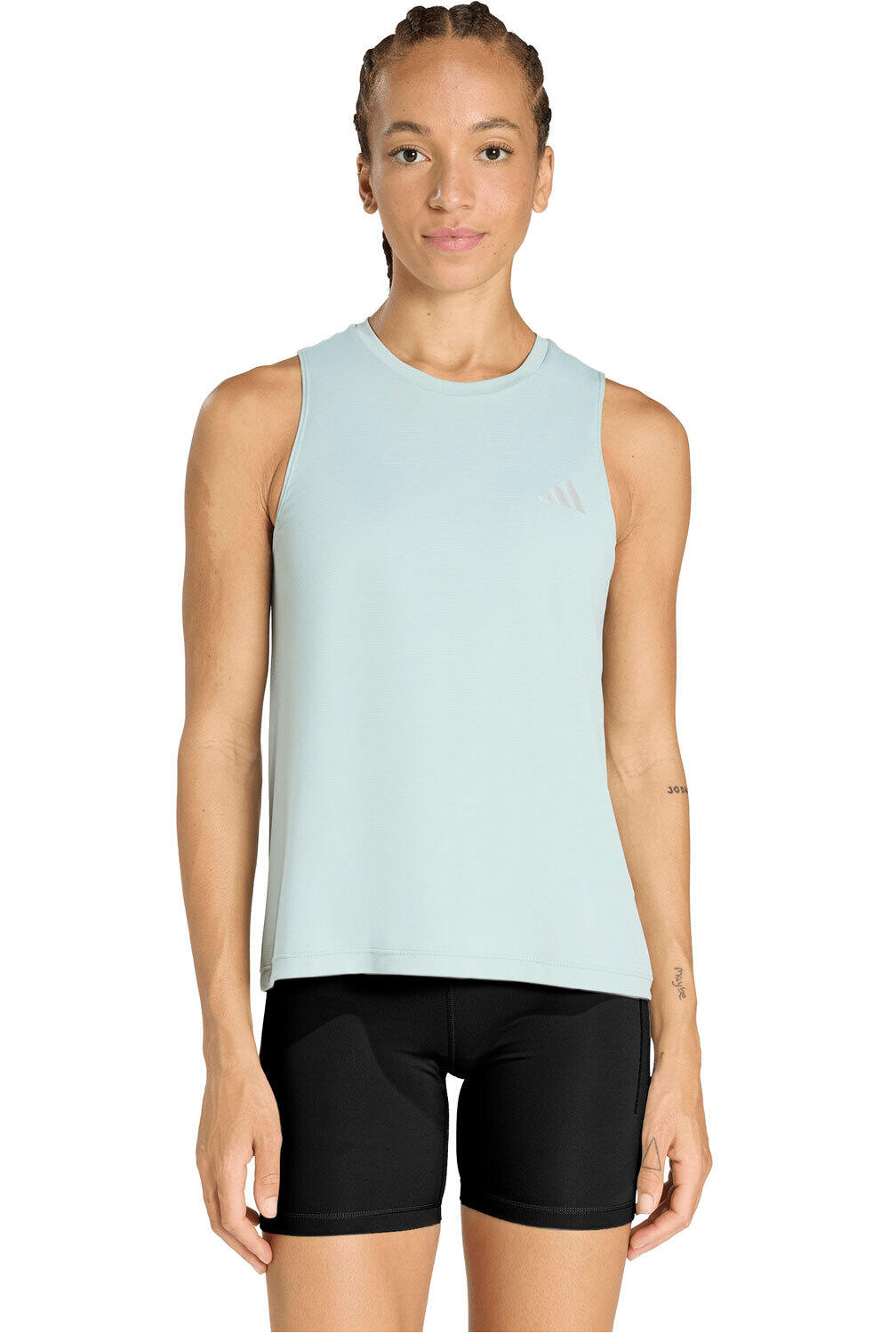 Run essentials camiseta técnica tirantes mujer Verde (S)